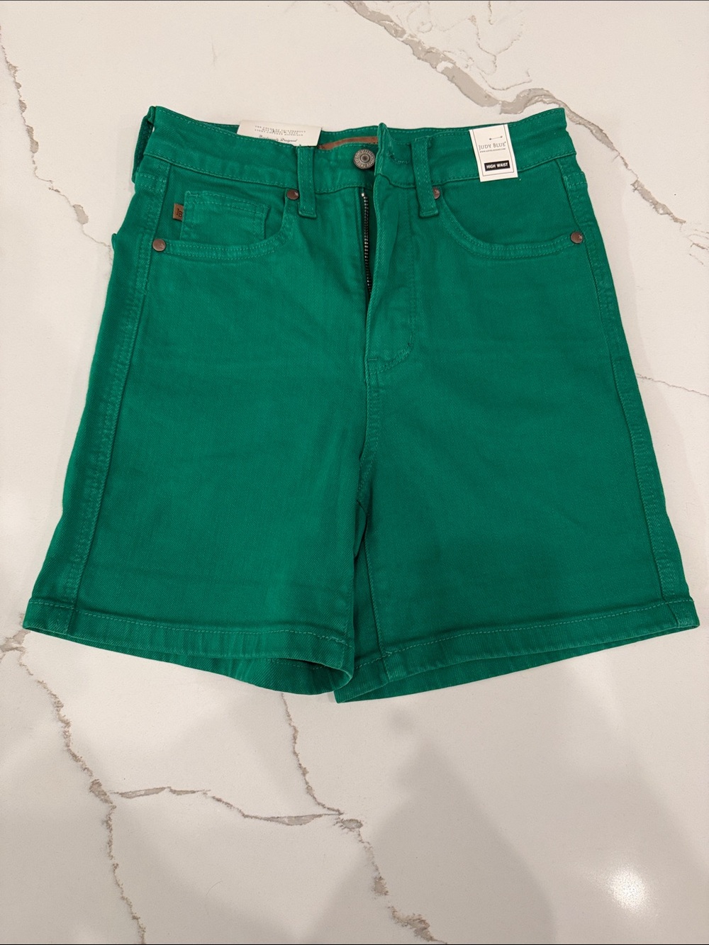 Judy Blue High-Rise Emerald Green Shorts